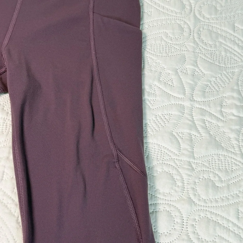 Athleta Girl High Rise Stash Your Treasures Tight Purple Leggings Kids Size L 12